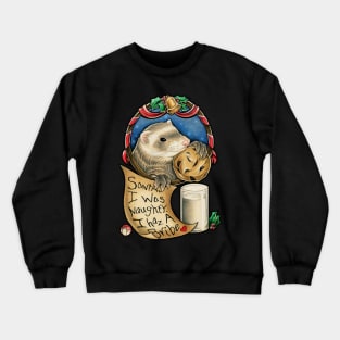 Santa's Stolen Cookies - Ferret Crewneck Sweatshirt